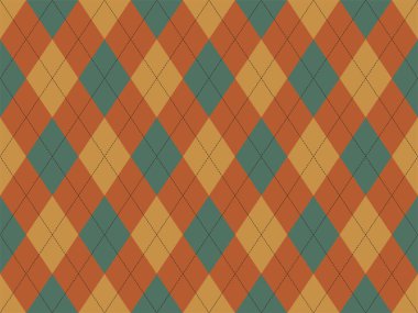 Argyle deseni kusursuz. Kumaş dokusu arka planı. Klasik argill vektör süslemesi.