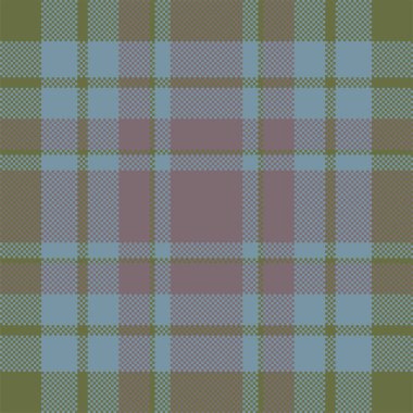 Piksel arkaplan vektör tasarımı. Modern, pürüzsüz desenli ekose. Kare kumaş. Tartan İskoç tekstili. Güzellik rengi süsleri..