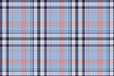 İskoç ekosesinin kusursuz deseni. Kumaş dokusunu kontrol ederek tekrarlanabilir arkaplan. Çizgili tekstil izinin düz vektör arkaplanı.