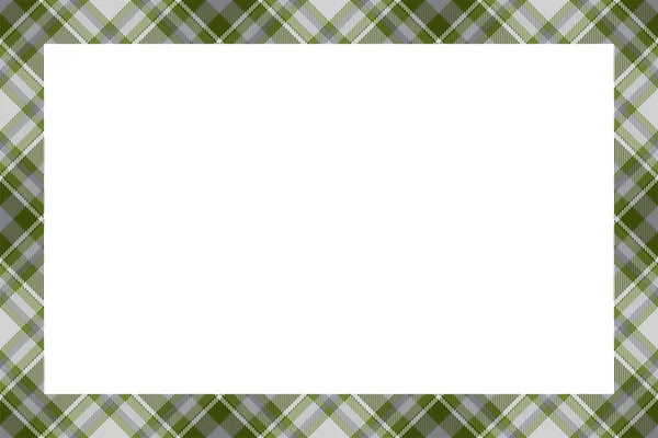 Vintage Frame Vector Scottish Border Pattern Retro Style Krása Prázdné — Stockový vektor