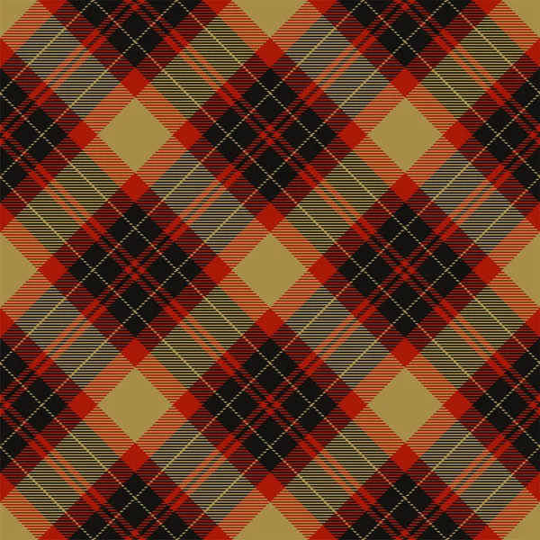 Plaid Naadloos Patroon Streep Stof Textuur Controleer Vierkante Achtergrond Tartan — Stockvector