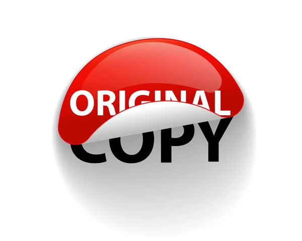 Original Copy Creative Sticker Label Vector Slogan Design — Wektor stockowy