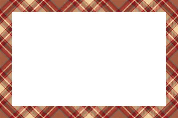 Vintage Διάνυσμα Πλαίσιο Σκωτσέζικο Στυλ Ρετρό Μοτίβο Συνόρων Ομορφιά Άδειο — Διανυσματικό Αρχείο