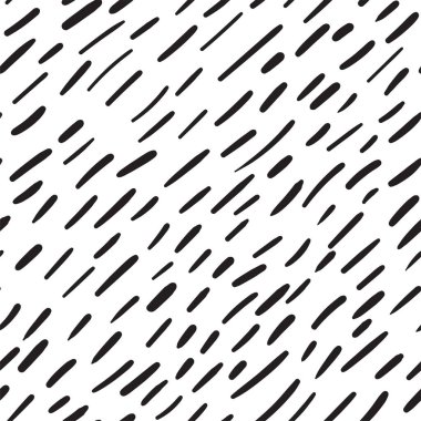 Fırça darbeleri, soyut, pürüzsüz, siyah beyaz desenler. Vektör arkaplanı.