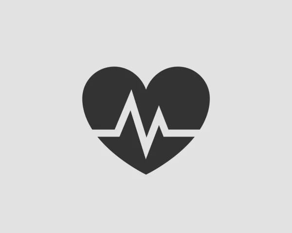 Cardio Icon Vector Heart Symbol Medical Clinic Logo — Stock Vector