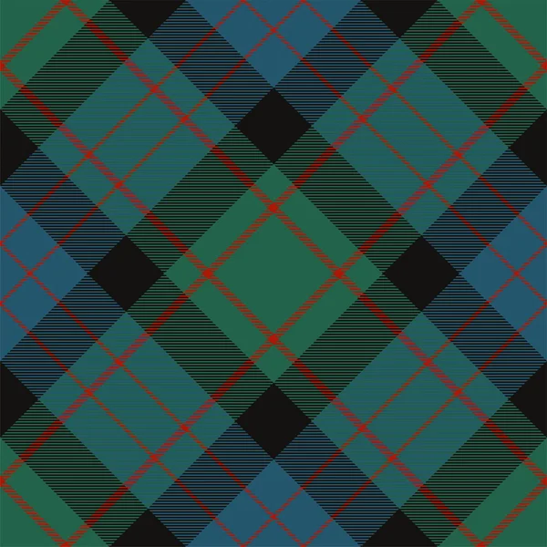 Check Plaid Pattern Seamless Tartan Fabric Texture Stripe Square Background — Stock Vector