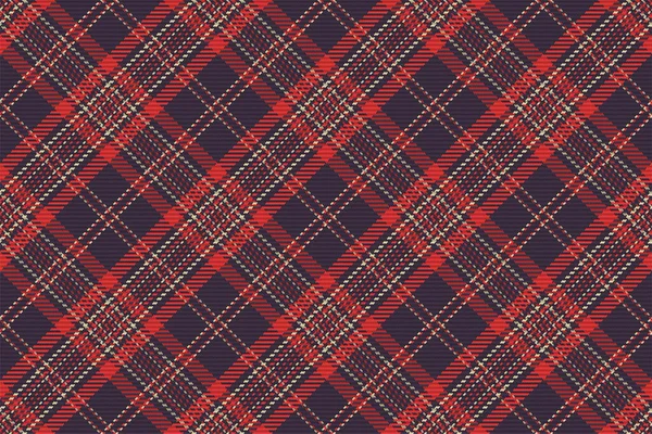 Padrão Sem Costura Xadrez Tartan Escocês Fundo Repetível Com Textura — Vetor de Stock