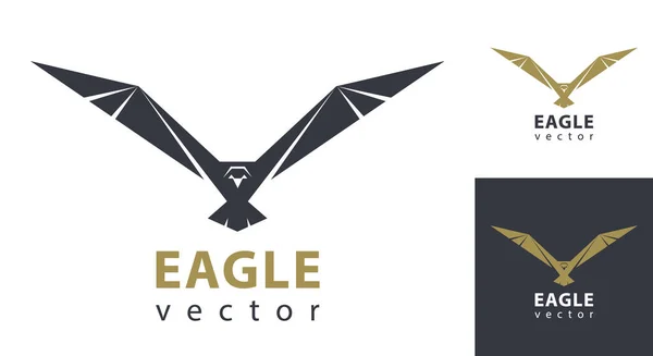 Örnflygande Vektor Eagles Logo Design Modern Stil — Stock vektor