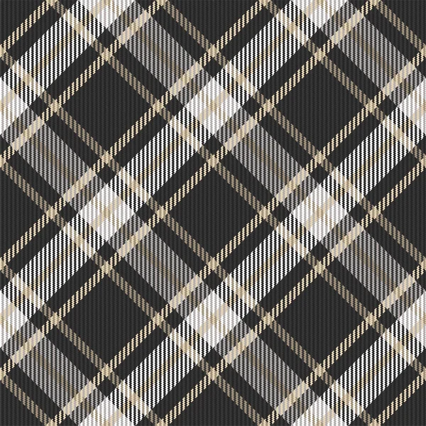 Plaid Pattern Seamless Check Fabric Texture Stripe Square Background Vector — Stock Vector