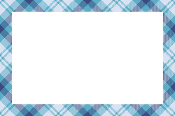 Vintage Frame Vector Scottish Border Pattern Retro Style Krása Prázdné — Stockový vektor