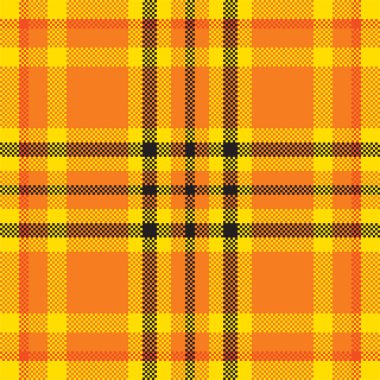 Piksel arkaplan vektör tasarımı. Modern, pürüzsüz desenli ekose. Kare kumaş. Tartan İskoç tekstili. Güzellik rengi süsleri..