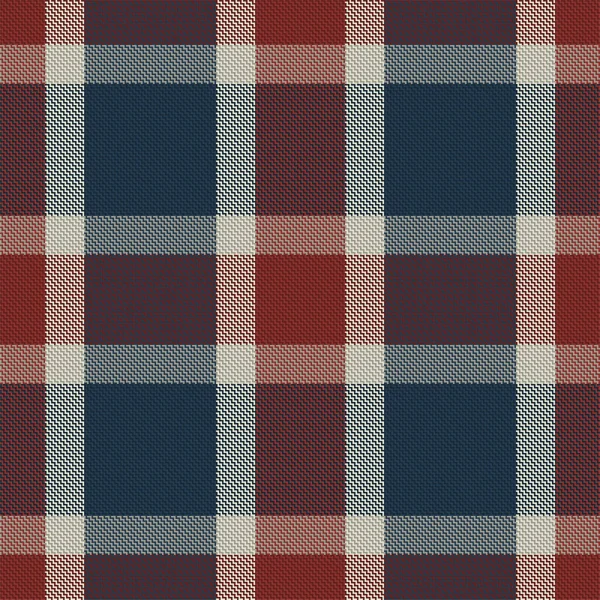 Karomuster Nahtlos Textur Prüfen Streifen Quadratischen Hintergrund Vektor Textildesign Tartan — Stockvektor