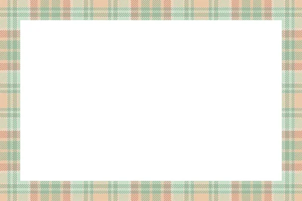 Vintage Frame Vector Scottish Border Pattern Retro Style Krása Prázdné — Stockový vektor