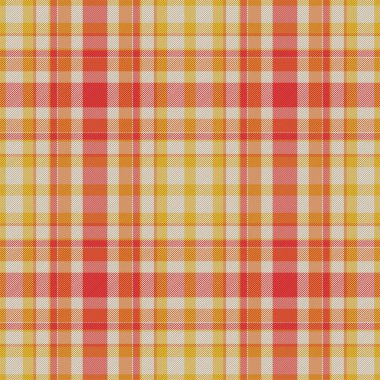 Ekose desenli. Kumaş dokusunu kontrol et. Çizgili kare arka plan. Vektör tekstil tasarımı tartan.