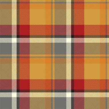 Tartan İskoçya kusursuz ekose desenli taşıyıcı. Retro arkaplan kumaşı. Tekstil baskısı, ambalaj kağıdı, hediye kartı, duvar kağıdı düz tasarım için klasik denetim renk kare geometrik dokusu.