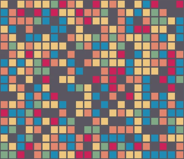 Farbmosaik Bunter Hintergrund Abstraktes Nahtloses Muster Vektorillustration — Stockvektor