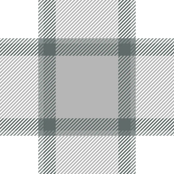 Plaid Patroon Naadloos Controleer Stof Textuur Streep Vierkante Achtergrond Vector — Stockvector