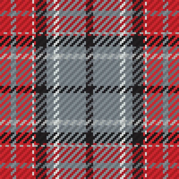 Seamless Pattern Scottish Tartan Plaid Repeatable Background Check Fabric Texture — Stock Vector