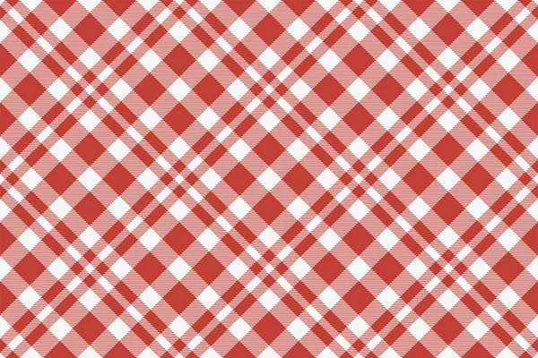 Plaid Pattern Seamless Check Fabric Texture Stripe Square Background Vector — Stock Vector