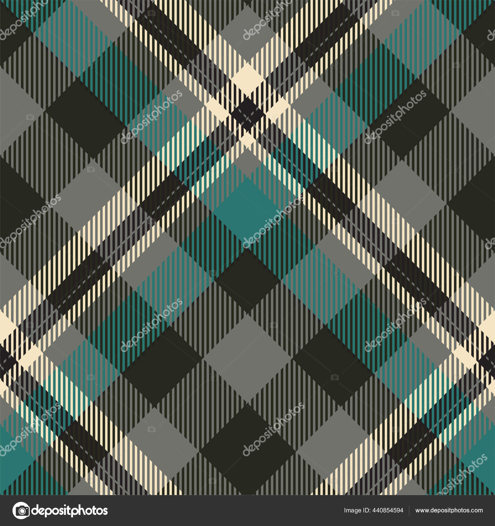 Plano de fundo xadrez tartan sem costura com textura e cor pastel