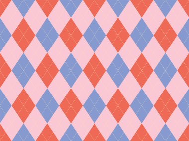 Argyle deseni kusursuz. Kumaş dokusu arka planı. Klasik argill vektör süslemesi.