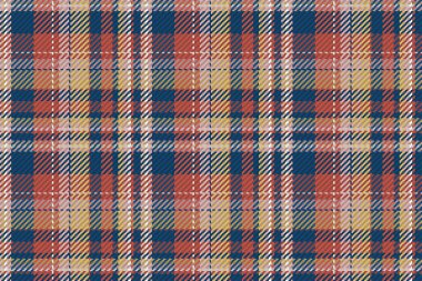 İskoç ekosesinin kusursuz deseni. Kumaş dokusunu kontrol ederek tekrarlanabilir arkaplan. Çizgili tekstil izinin düz vektör arkaplanı.