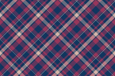 İskoç ekosesinin kusursuz deseni. Kumaş dokusunu kontrol ederek tekrarlanabilir arkaplan. Çizgili tekstil izinin düz vektör arkaplanı.