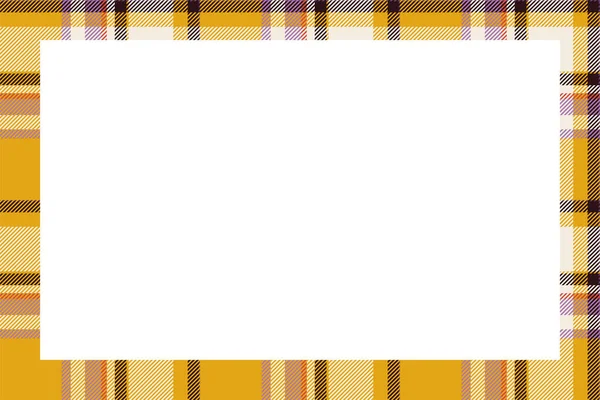 Vintage Frame Vector Scottish Border Pattern Retro Style Krása Prázdné — Stockový vektor