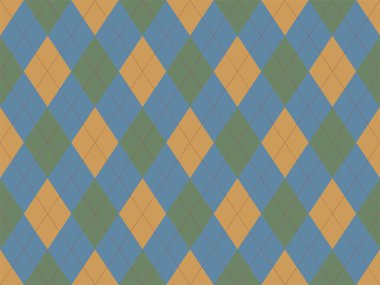 Argyle deseni kusursuz. Kumaş dokusu arka planı. Klasik argill vektör süslemesi.