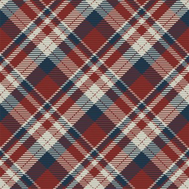 İskoç ekosesinin kusursuz deseni. Kumaş dokusunu kontrol ederek tekrarlanabilir arkaplan. Çizgili tekstil izinin düz vektör arkaplanı.