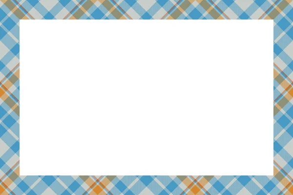 Vintage Frame Vector Scottish Border Pattern Retro Style Krása Prázdné — Stockový vektor