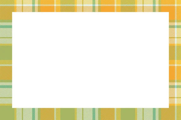 Vintage Frame Vector Scottish Border Pattern Retro Style Krása Prázdné — Stockový vektor