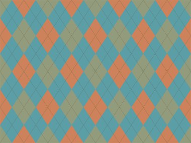 Argyle deseni kusursuz. Kumaş dokusu arka planı. Klasik argill vektör süslemesi.