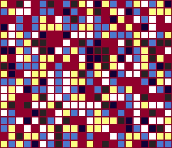 Цветная Мозаика Красочный Фон Абстрактный Бесшовный Шаблон Векторная Иллюстрация — стоковый вектор