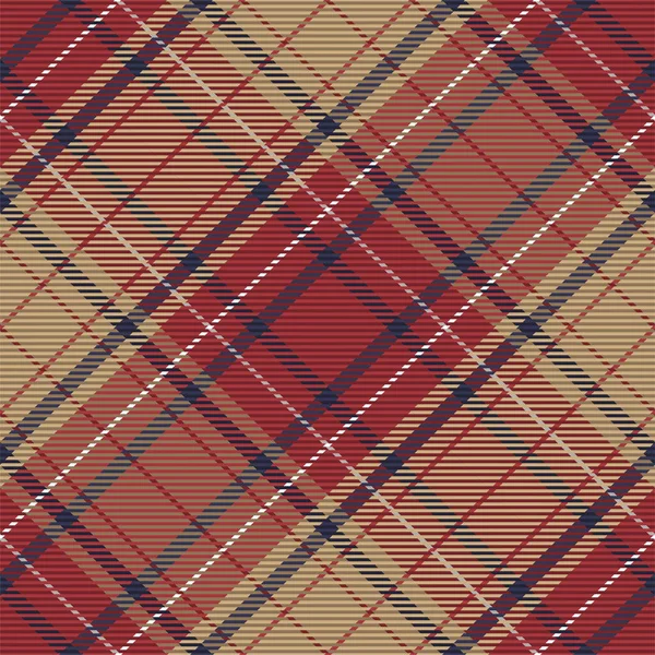 Plaid Pattern Seamless Check Fabric Texture Stripe Square Background Vector — Stock Vector