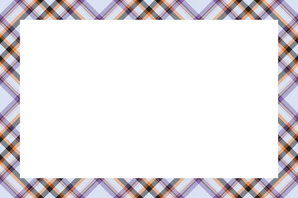 Vintage Frame Vector Scottish Border Pattern Retro Style Krása Prázdné — Stockový vektor