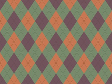 Argyle deseni kusursuz. Kumaş dokusu arka planı. Klasik argill vektör süslemesi.