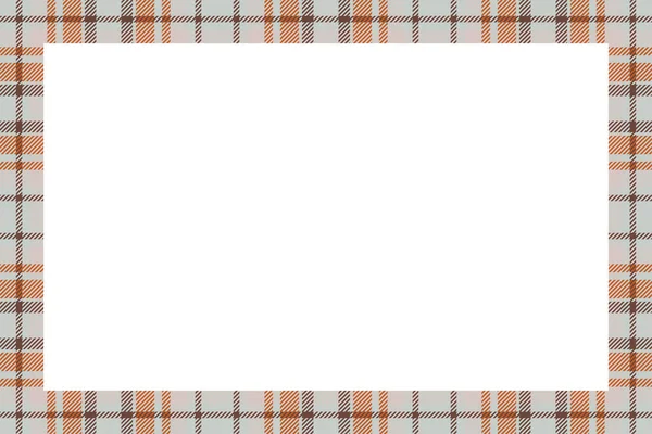 Vintage Frame Vector Scottish Border Pattern Retro Style Krása Prázdné — Stockový vektor