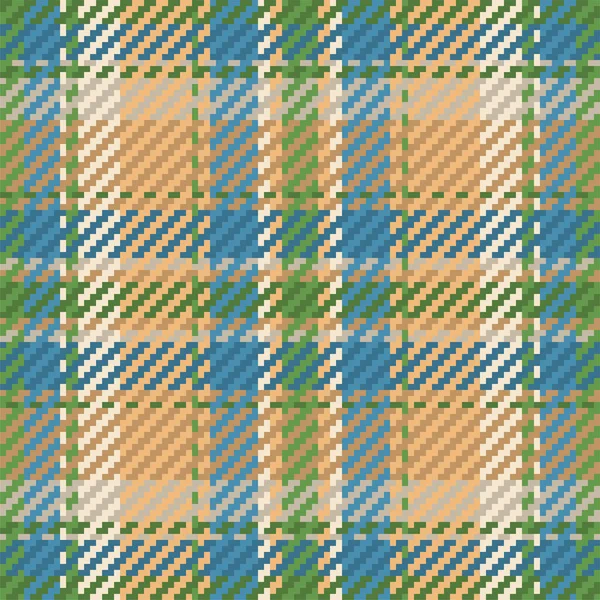 Padrão Sem Costura Xadrez Tartan Escocês Fundo Repetível Com Textura — Vetor de Stock