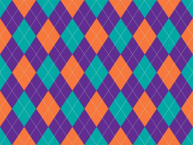 Argyle deseni kusursuz. Kumaş dokusu arka planı. Klasik argill vektör süslemesi.