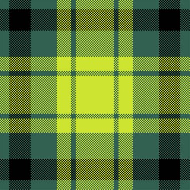 Piksel arkaplan vektör tasarımı. Modern, pürüzsüz desenli ekose. Kare kumaş. Tartan İskoç tekstili. Güzellik rengi süsleri..
