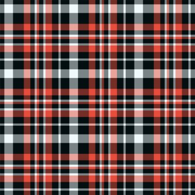 Ekose desenleri kontrol et. Tekstil süslemesinin vektör arkaplanı. Düz kumaş tasarımı. Tartan.