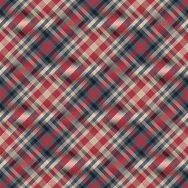 Ekose desenli. Kumaş dokusunu kontrol et. Çizgili kare arka plan. Vektör tekstil tasarımı tartan.