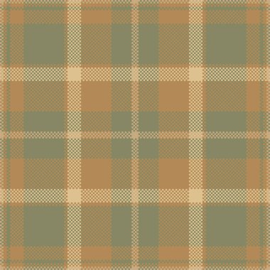 Piksel arkaplan vektör tasarımı. Modern, pürüzsüz desenli ekose. Kare kumaş. Tartan İskoç tekstili. Güzellik rengi süsleri..