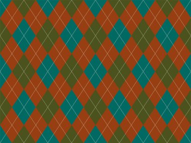 Argyle deseni kusursuz. Kumaş dokusu arka planı. Klasik argill vektör süslemesi.