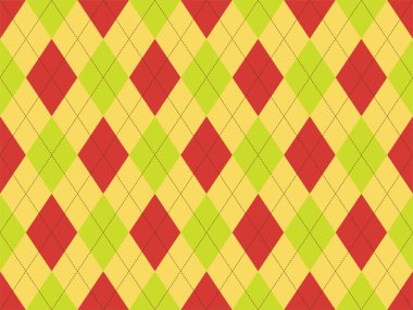 Argyle deseni kusursuz. Kumaş dokusu arka planı. Klasik argill vektör süslemesi.