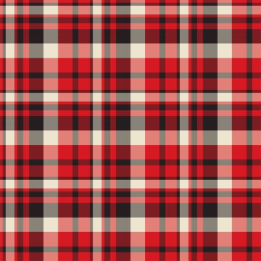 Ekose desenleri kontrol et. Tekstil süslemesinin vektör arkaplanı. Düz kumaş tasarımı. Tartan.
