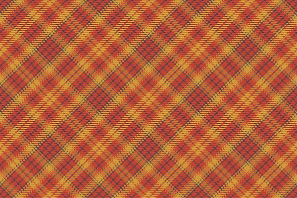 Controlla Plaid Trama Del Tessuto Senza Cuciture Tessuto Stampa Diagonale — Vettoriale Stock