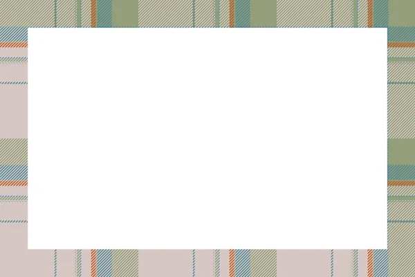 Vintage Frame Vector Scottish Border Pattern Retro Style Krása Prázdné — Stockový vektor