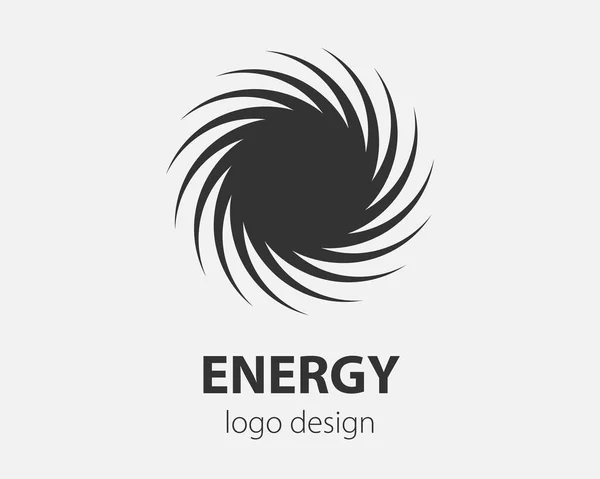 Logo Spirale Mouvement Tourbillon Vecteur Torsion Cercles Élément Conception Pour — Image vectorielle